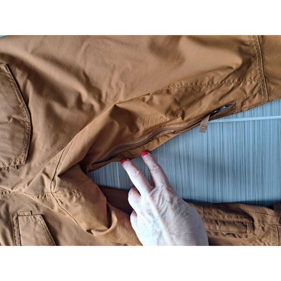 B By Burton Women's Medium Cargo Snowboard Pants Brown Waterproof Ski Winter - Picture 10 of 11